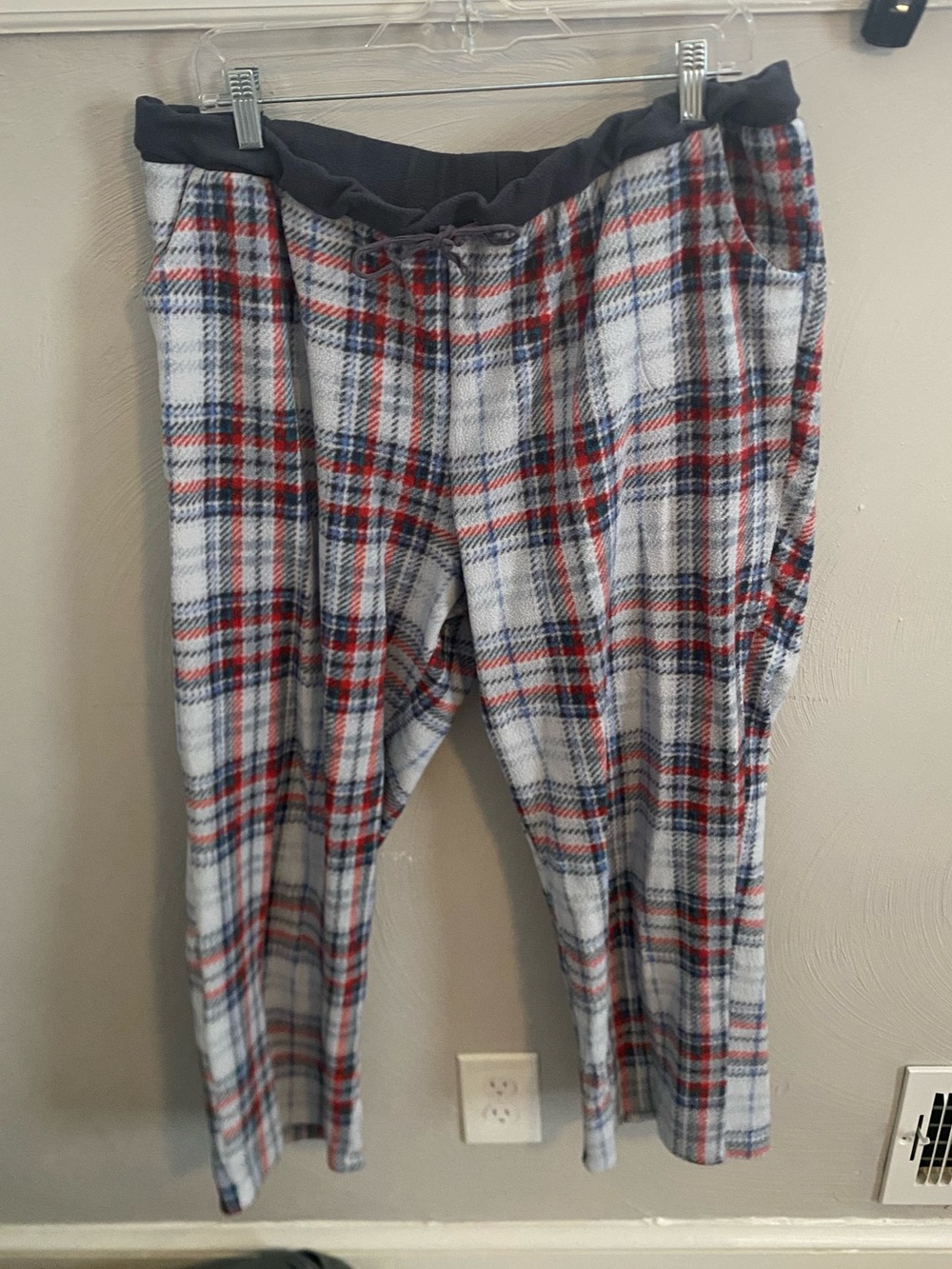 Cuddl Duds Plaid Fleece PJ Pants Size XL